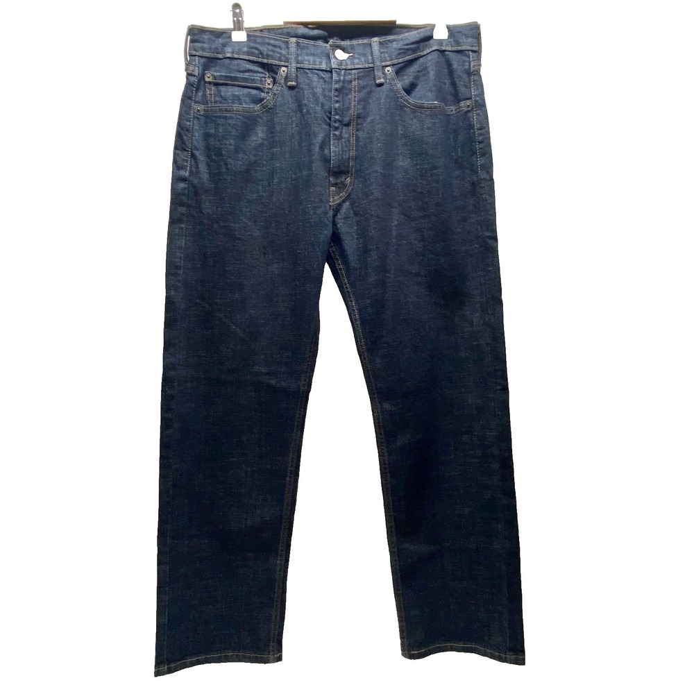 Levi's 505 Regular Fit Men's 36x30 Dark Wash Classic Fit Denim